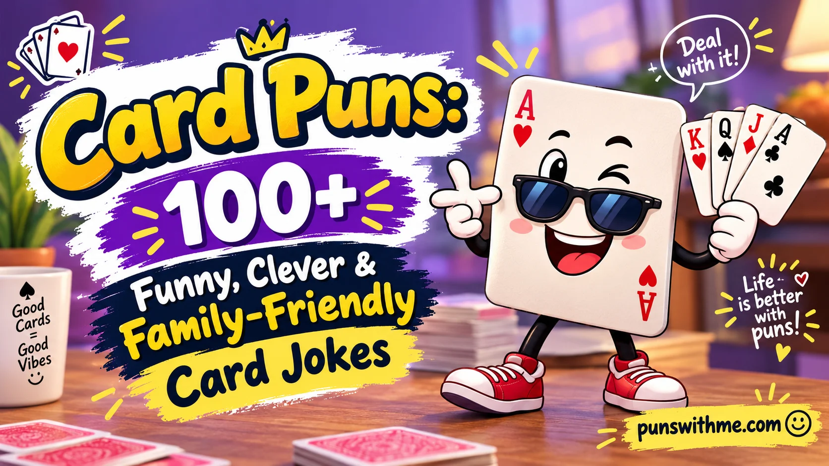 Card Puns: 100+ Funny, Clever & Family-Friendly Card Jokes