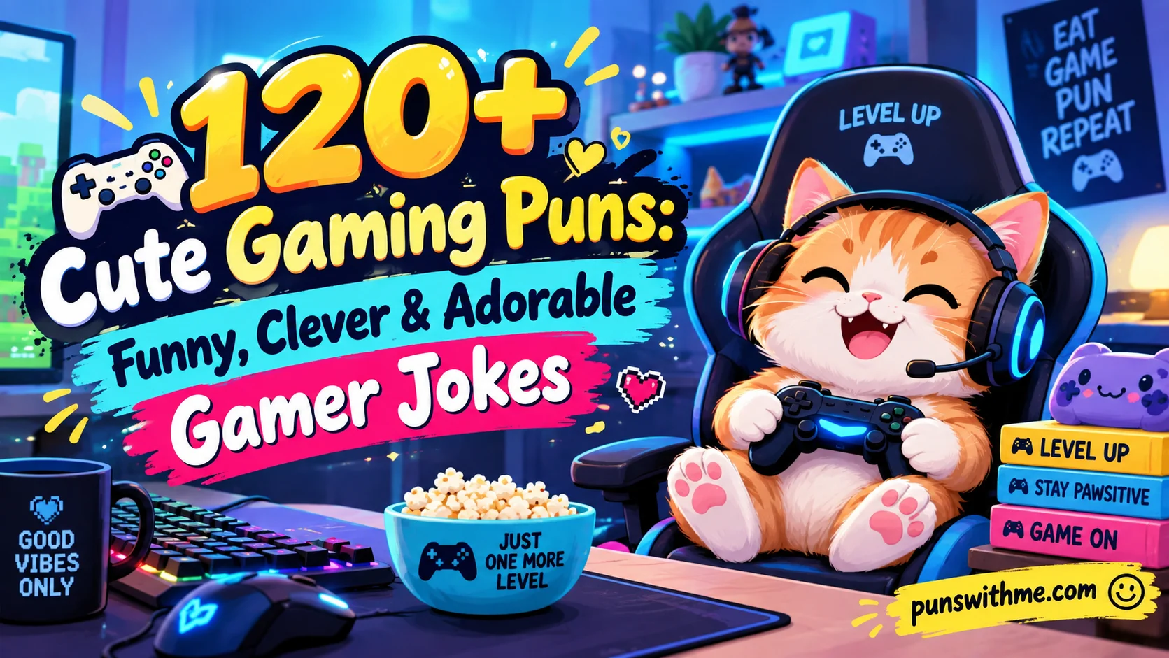 Cute Gaming Puns: Funny, Clever & Adorable Gamer Jokes