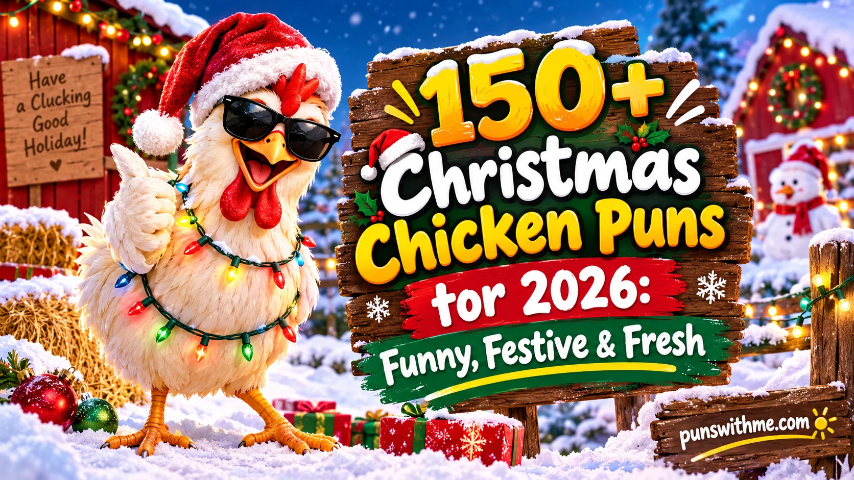 Christmas Chicken Puns for 2026: Funny, Festive & Fresh